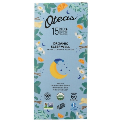 Oteas KHRM00389198 Sleep Well Biodegradable Whole Leaf Tea Bags - Box of 6 