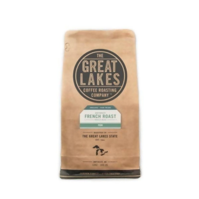 The Great Lakes Coffee Roasting KHRM00350992 12 oz Detroit French Roast Whole Bean Coffee 