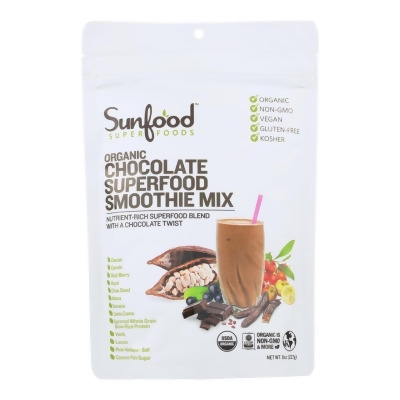 Sunfood HG2863991 8 oz Chocolate Super Food Smoothie Mix 