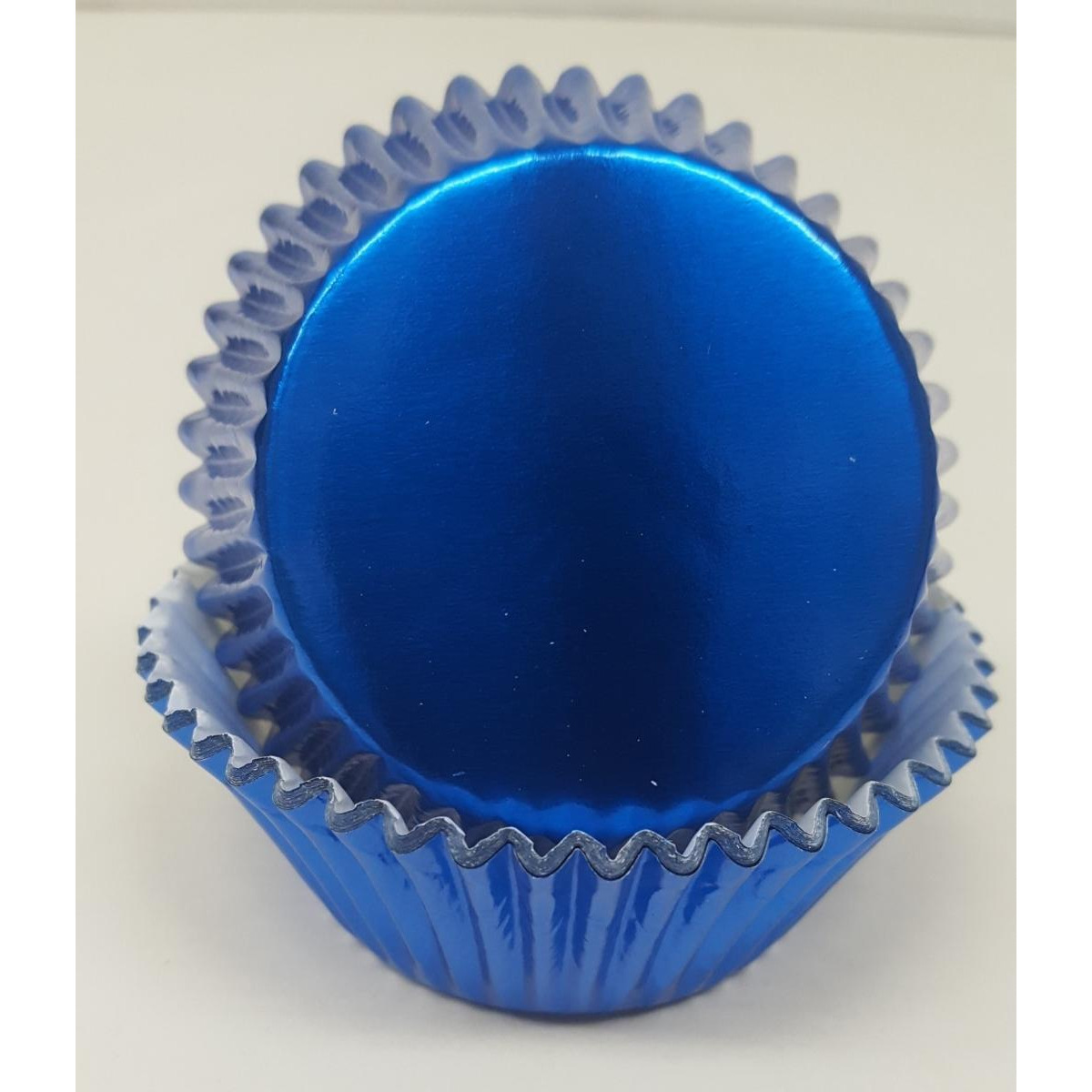 Viking -15CX BLUE FOIL BAKING CUP 2 x 1.13 in. Wall Foil Baking Cup with Greaseproof Liner - Blue - 1000 Piece