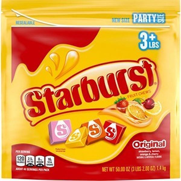 Starburst MRS28086 5 oz Original Fruit Chews Party Size Bag Candy