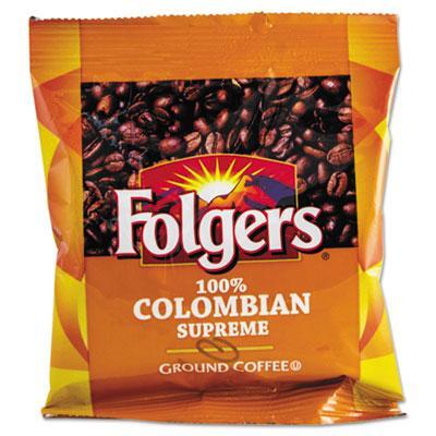 Folgers Coffee 06451 1.75 oz. Ground Coffee Fraction Pack- 100 Percent Colombian 