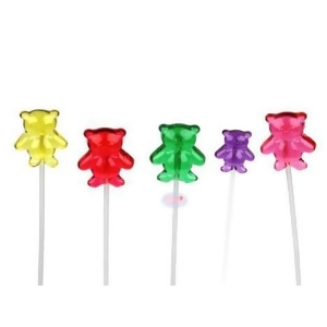 Sparko Sweets P9400Br Teddy Bear Candy Lollipops- 1-pack with 120 Pieces