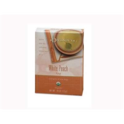 Davidson Organic Tea 2242 White Peach Tea- Box of 8 
