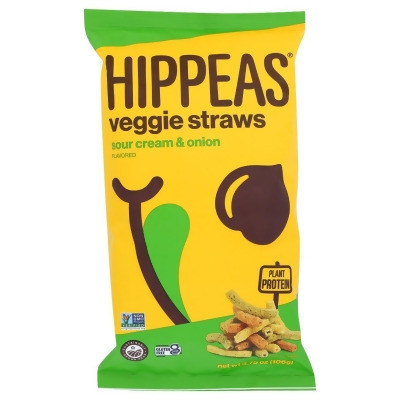 Hippeas KHRM02202539 3.75 oz Sour Cream Onion Veggie Straws 