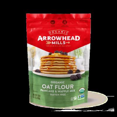 Arrowhead Mills KHRM00387222 16 oz Organic Oat Flour Pancake Waffle Mix 