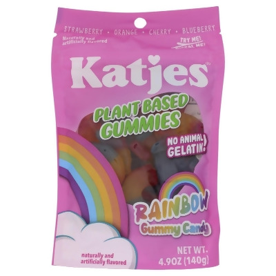 Katjes KHRM00394509 4.9 oz Plant Based Rainbow Gummies Pouch 