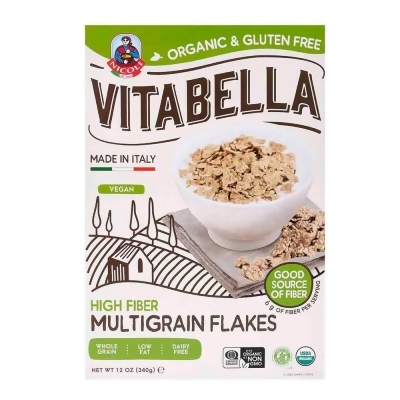 Vitabella KHLV00307117 12 oz High Fiber Multigrain Cereal Flakes 