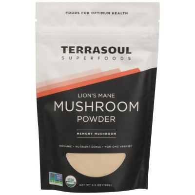 Terrasoul Superfoods KHCH00343850 5.5 oz Lions Mane Mushroom Extract Powder 