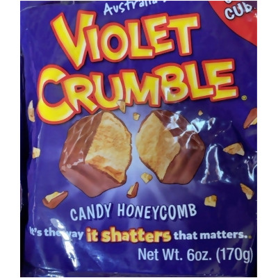 Violet Crumble 353530 6 oz Bite Sized Chocolate Cubes - Pack of 8 