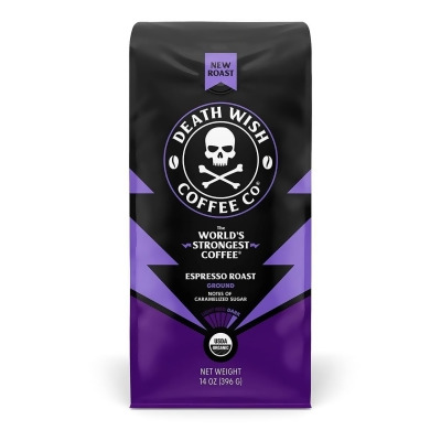Death Wish Coffee 398942 14 oz Organic Grand Espresso Rose Coffee - Pack of 6 