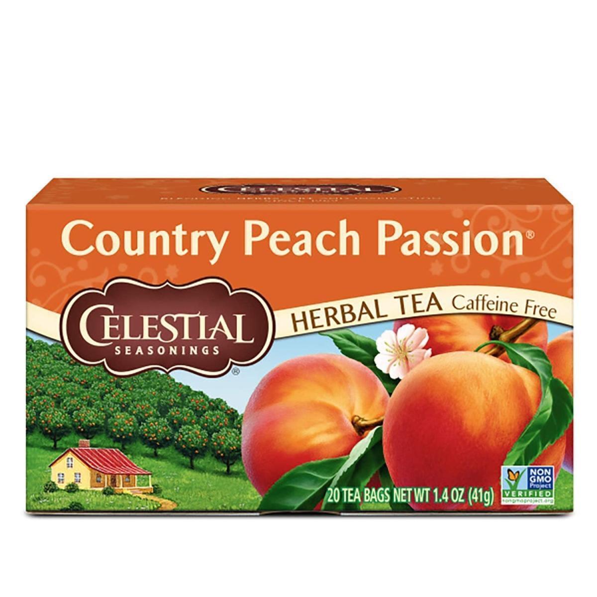 Celestial Season 2200595 Country Peach Passion Herbal Tea - Pack of 6 - 16 Bag