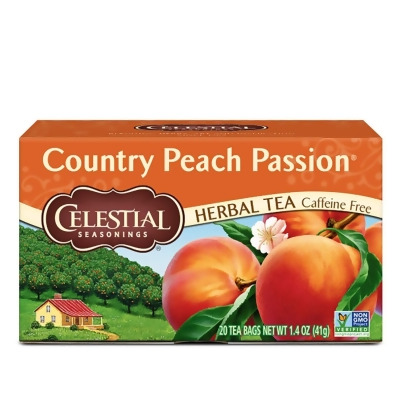 Celestial Season 2200595 Country Peach Passion Herbal Tea - Pack of 6 - 16 Bag 