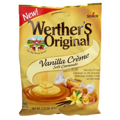 Regent Products 55177A 2.22 oz Peg Bag Werthers Original Vanilla Creme Soft Caramel Candy 