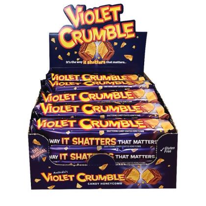 Violet Crumble 2203448 1.75 oz Violet Crumble Dark King Candy Bar Chocolate - Pack of 20