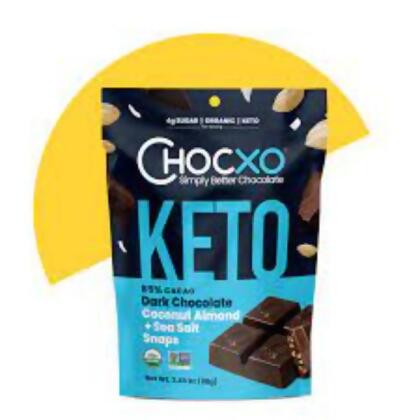 Chocxo KHCH02206053 3.45 oz Cup 85 Percent Dark Chocolate Coconut 