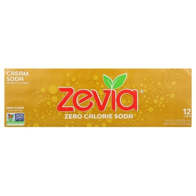 Zevia KHRM02203890 144 fl oz Zero Calorie Cream Soda 