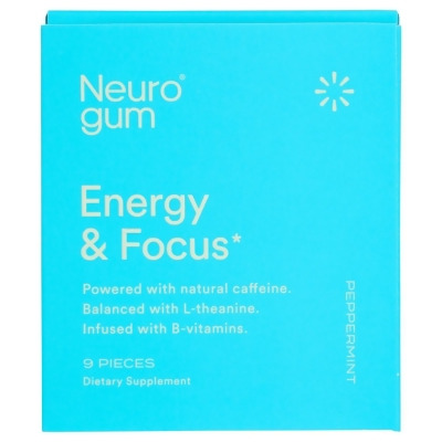 Neuro Gum KHRM02201209 Peppermint Energy Focus Gum - 9 Piece 