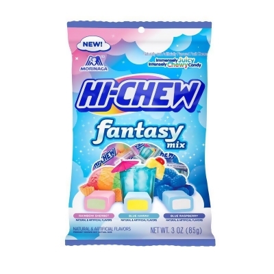 Hi-Chew 6025054 3 oz Blue Hawaii, Blue Raspberry & Rainbow Sherbet Chewy Candy - Pack of 6 