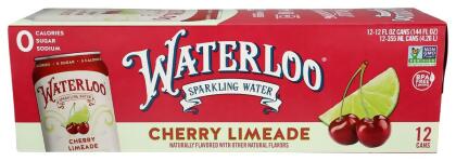 Waterloo Sparkling Water KHCH00396570 144 fl. oz Cherry Limade Sprakling Water