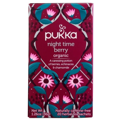 Pukka Herbs KHCH02202016 Night Time Berry Organic Herbal Tea, 20 Bag 