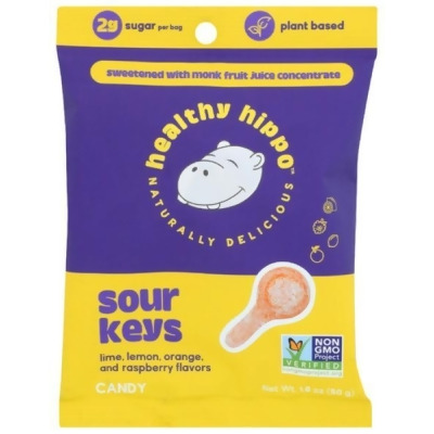 Healthy Hippo KHCH02209301 1.8 oz Sour Keys Candy 