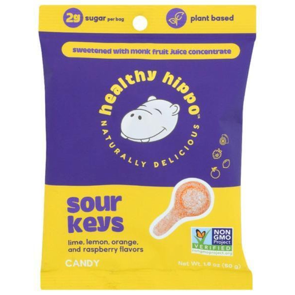 Healthy Hippo KHCH02209301 1.8 oz Sour Keys Candy