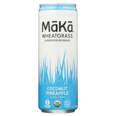 Maka KHLV00392827 12 fl oz Wheatgrass, Coconut & Pineapple Juice 