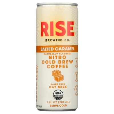 Rise Brewing KHRM02202408 7 fl oz Salted Caramel Latte Cold Brew Coffee 
