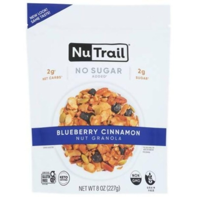 Nutrail KHRM02208807 8 oz Blueberry & Cinnamon Keto Granola 
