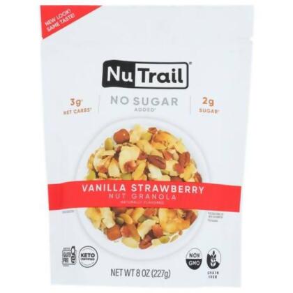 Nutrail KHRM02208810 8 oz Strawberry & Vannila Keto Granola 