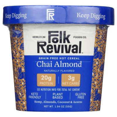 Folk Revival KHLV02300837 1.94 oz Chai Almond Hot Cereal 