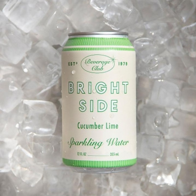 Bright Side Beverage Club KHLV00406514 72 fl oz Cucumber & Lime Sparkling Water, Pack of 6 