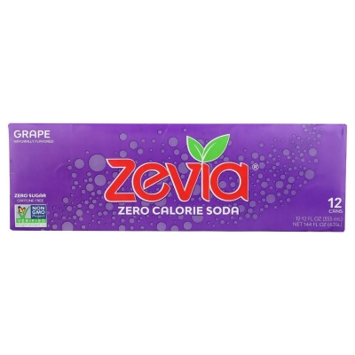 Zevia KHRM02203889 144 oz Zero Calorie Grape Soda 