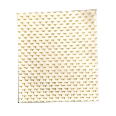 Panda Superstore PS-HOM678533011-ELA00300 Golden Love Pattern Wax Greaseproof Baking Paper - Set of 50 