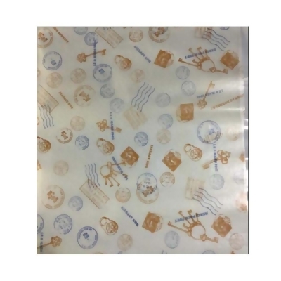 Panda Superstore PS-HOM678533011-DORIS00299-BK 8.5 x 9.8 in. Sandwich Tray Stamp Pattern Wax Greaseproof Baking Paper 