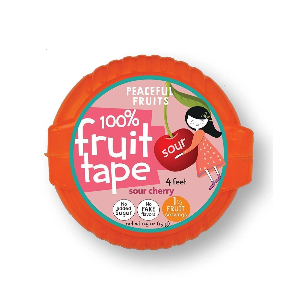 Peaceful Fruits KHRM02209452 0.5 oz Sour Cherry Fruit Tape Candy