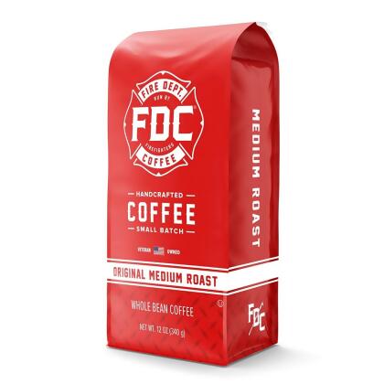 Fire Department 404345 12 oz Organic Medium Roast Grand Coffee - Pack of 6