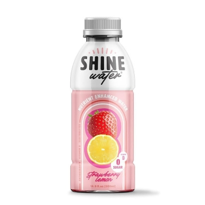 Shinewater 373595 16.9 fl oz Strawberry Lemon Water - Pack of 12 