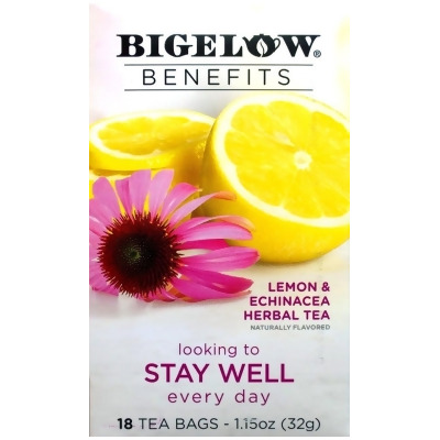 Bigelow 287567 Lemon Echinacea Tea, 18 Bag - Pack of 6 