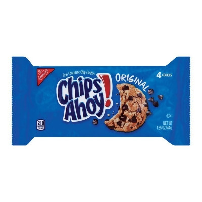 Nabisco 9700824 1.55 oz Chips Ahoy Chocolate Chip Cookies, Black - Pack of 12 
