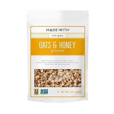 MadeWith 276876 12 oz Honey Oat Granola, Pack of 6 