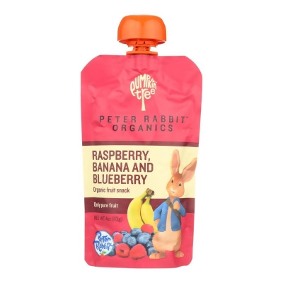 Peter Rabbit Organics 1526862 4 oz Organic Baby Fruit Snacks, Raspberry, Banana & Blueberry 