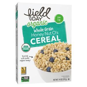 Field Day 1854413 Organic Honey Nut Os Whole Grain Cereal, 12 oz