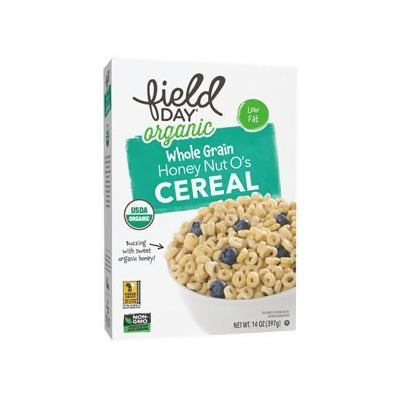 Field Day 1854413 Organic Honey Nut Os Whole Grain Cereal, 12 oz 