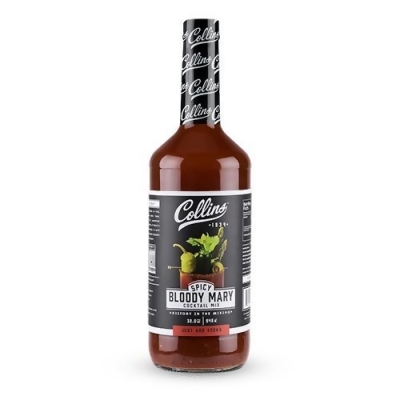 Collins 6001 32 oz Spicy Bloody Mary Cocktail Mix, Red 