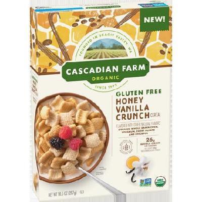 Cascadian Farm 240807 10.5 oz Organic Cereal, Honey Vanilla Crunch 