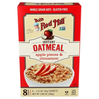 Bobs Red Mill KHRM00381056 9.88 oz Instant Apple, Cinnamon Oatmeal 