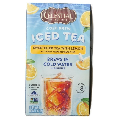 Celestial Seasonings KHCH00377914 Cold Brew Sweet Lemon Tea, 18 Tea Bags 