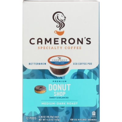 Camerons Coffee KHFM00274319 Donut Shop Coffee - 4.33 oz, 12 Count 